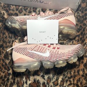 Nike Pink and Red VaporMax Sneakers